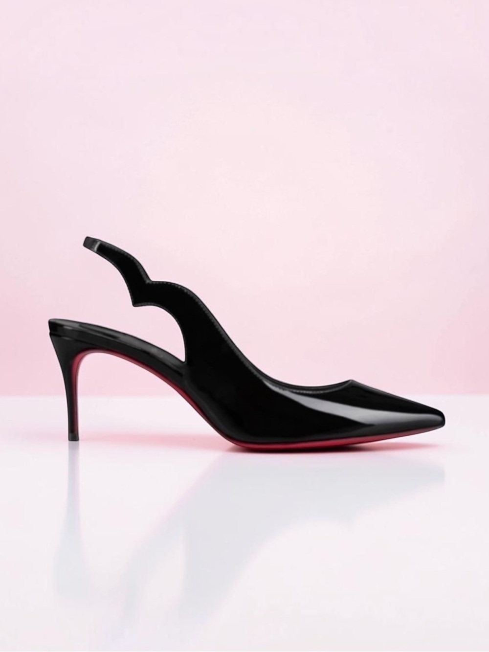 CHRISTIAN LOUBOUTIN Hot Chick Sling Patent Leather Pump